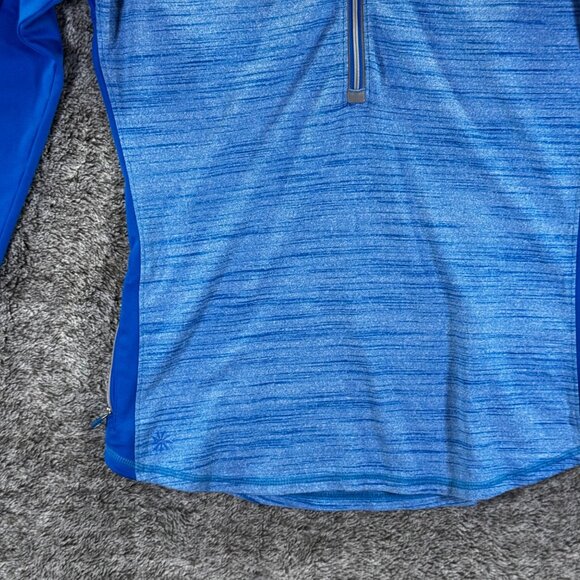 Athleta Running Wild Half Zip Sz M Flash Blue - Picture 2 of 8